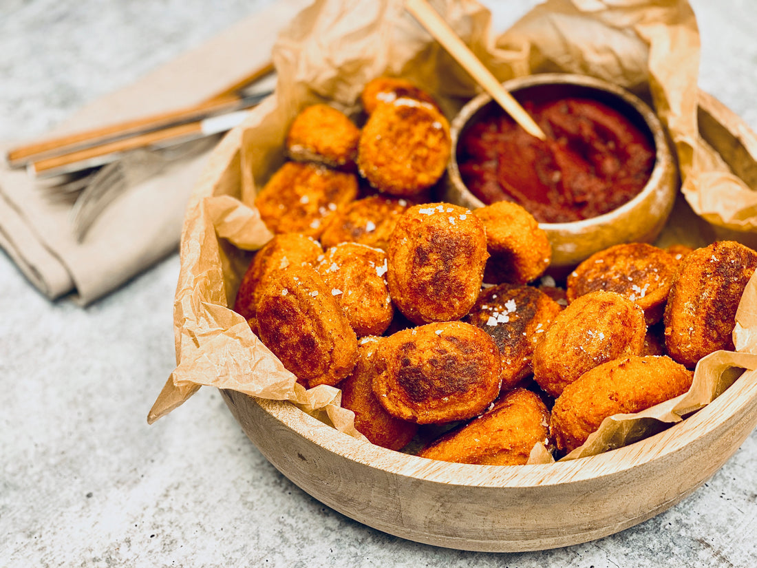 Sweet Potato Tater Tots With Clean Ketchup